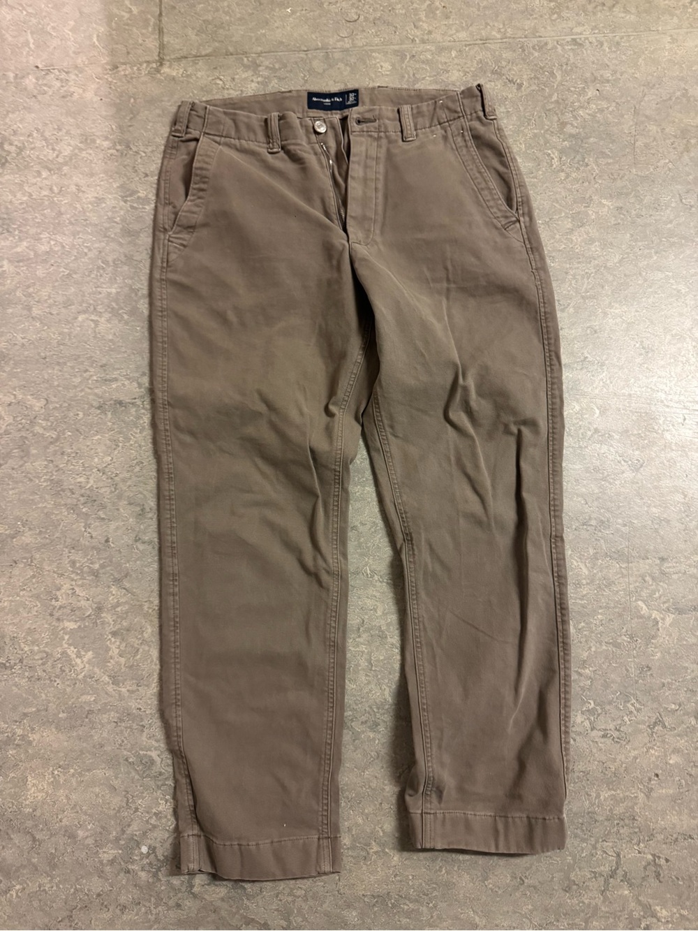 Abercrombie & Fitch Brown Men's Loose Utility Chino Pants 32x32